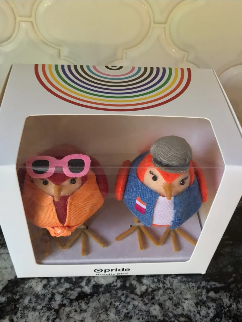 Target Featherly Friend PRIDE Mini Birds 2025 LGBTQIA 2 Pk GAL & PAL SEALED